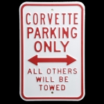 Click Here For Full Product Info E15786 SIGN-CORVETTE PARKING