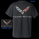 Click Here For Full Product Info E15811 SHIRT-C7 LOGO FLAG-BLENDED COTTON-BLACK HEATHER