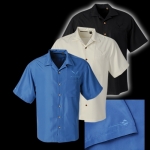 Click Here For Full Product Info E15873 SHIRT-MEN'S C7 STINGRAY CAMP-C7 CORVETTE EMBLEM ON CHEST-IVORY