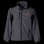 E15881 JACKET-MENS-C7 SOFTSHELL-GREY-BLACK