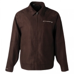 Click Here For Full Product Info E15884 JACKET-MENS-ROOSEVELT STINGRAY-EMBROIDERED-100% POLYESTER MICRO SUEDE-BROWN