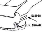 Click Here For Full Product Info E15938 BONDING STRIP-FRONT PANEL TO SURROUND-PRESS MOLDED-WHITE-RIGHT HAND-56-57