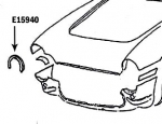 Click Here For Full Product Info E15940 BONDING STRIP-HEADLAMP BUCKET-WHITE-RIGHT HAND-56-57