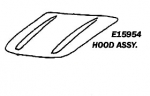 Click Here For Full Product Info E15954 HOOD-ASSEMBLY-PRESS MOLDED-WHITE-56-57