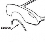 Click Here For Full Product Info E16006 REINFORCEMENT-REAR WHEEL OPENING-PRESS MOLDED-WHITE-LEFT-56-60