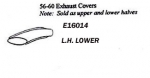 Click Here For Full Product Info E16014 COVER-TAILPIPE-LOWER-PRESS MOLDED-WHITE-LEFT-56-60