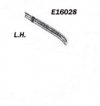 Click Here For Full Product Info E16028 BONDING STRIP-REAR FENDER-PRESS MOLDED-WHITE-LEFT-56-57
