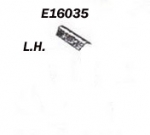 Click Here For Full Product Info E16035 BONDING STRIP-REAR FENDER-FRONT SECTION-PRESS MOLDED-WHITE-LEFT-56-60
