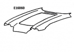 Click Here For Full Product Info E16060 PANEL-HOOD SURROUND-PRESS MOLDED-WHITE-58-61