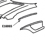 Click Here For Full Product Info E16065 BONDING STRIP-FENDER-PRESS MOLDED-WHITE-LEFT HAND-58-61