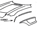 Click Here For Full Product Info E16067 BONDING STRIP-FRONT WHEEL OPENING-PRESS MOLDED-WHITE-LEFT-58-61
