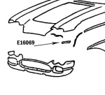 Click Here For Full Product Info E16069 BONDING STRIP-FRONT PANEL TO SURROUND-PRESS MOLDED-WHITE-LEFT HAND-58-61