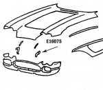 Click Here For Full Product Info E16075 BONDING STRIP-FRONT PANEL TO SURROUND-INNER-PRESS MOLDED-WHITE-LEFT HAND-58-62