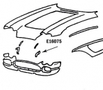 E16075 BONDING STRIP-FRONT PANEL TO SURROUND-INNER-PRESS MOLDED-WHITE-LEFT HAND-58-62