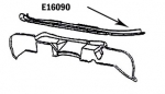 Click Here For Full Product Info E16090 REINFORCEMENT-UPPER COWL-PRESS MOLDED-WHITE-58-62