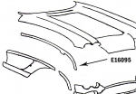 Click Here For Full Product Info E16095 BONDING STRIP-FENDER-PRESS MOLDED-WHITE-RIGHT HAND-62