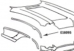 E16095 BONDING STRIP-FENDER-PRESS MOLDED-WHITE-RIGHT HAND-62