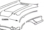 Click Here For Full Product Info E16096 BONDING STRIP-FENDER-PRESS MOLDED-WHITE-LEFT HAND-62