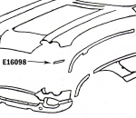 Click Here For Full Product Info E16098 BONDING STRIP-FRONT PANEL TO SURROUND-PRESS MOLDED-WHITE-LEFT HAND-62