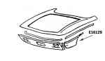Click Here For Full Product Info E16129 FENDER-REAR LOWER-PRESS MOLDED-WHITE-RIGHT HAND-61-62