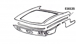 Click Here For Full Product Info E16135 BONDING STRIP-UPPER FENDER-PRESS MOLDED-WHITE-RIGHT HAND-61-62