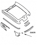 Click Here For Full Product Info E16176 BONDING STRIP-LOWER PANEL-PRESS MOLDED-WHITE-RIGHT HAND-63-65