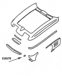 Click Here For Full Product Info E16179 BONDING STRIP-LOWER PANEL-PRESS MOLDED-GRAY-LEFT HAND-65-66