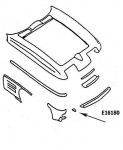 Click Here For Full Product Info E16180 BONDING STRIP-LOWER PANEL-PRESS MOLDED-BLACK-RIGHT HAND-67