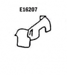 Click Here For Full Product Info E16207 SKIRT-INNER FENDER-PRESS MOLDED-WHITE-LEFT HAND-64