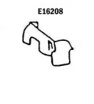 Click Here For Full Product Info E16208 SKIRT-INNER FENDER-PRESS MOLDED-GRAY-RIGHT HAND-64