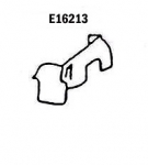 E16213 SKIRT-INNER FENDER-PRESS MOLDED-GRAY-LEFT HAND-65