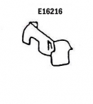 Click Here For Full Product Info E16216 SKIRT-INNER FENDER-PRESS MOLDED-BLACK-RIGHT-67