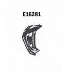 Click Here For Full Product Info E16281 COVER-DOOR HINGE PILLAR-PRESS MOLDED-BLACK-LEFT HAND-67