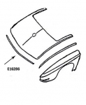 Click Here For Full Product Info E16286 BONDING STRIP-UPPER TAILLAMP PANEL-PRESS MOLDED-WHITE-63-64