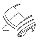 Click Here For Full Product Info E16288 BONDING STRIP-UPPER TAILLAMP PANEL-PRESS MOLDED-BLACK-67