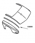 Click Here For Full Product Info E16293 BONDING STRIP-REAR FENDER-UPPER-PRESS MOLDED-BLACK-LEFT HAND-67