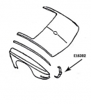 Click Here For Full Product Info E16302 BONDING STRIP-TAILLAMP-VERTICAL-PRESS MOLDED-WHITE-LEFT HAND-63