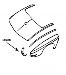 Click Here For Full Product Info E16303 BONDING STRIP-TAILLAMP-VERTICAL-PRESS MOLDED-GRAY-RIGHT HAND-63