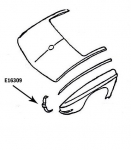 Click Here For Full Product Info E16309 BONDING STRIP-TAILLAMP-VERTICAL-PRESS MOLDED-BLACK-RIGHT HAND-67