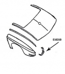 Click Here For Full Product Info E16310 BONDING STRIP-TAILLAMP-VERTICAL-PRESS MOLDED-BLACK-LEFT HAND-67