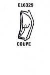 Click Here For Full Product Info E16329 DOOR LOCK PILLAR-COUPE-PRESS MOLDED-WHITE-RIGHT HAND-63-65