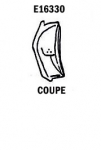 Click Here For Full Product Info E16330 DOOR LOCK PILLAR-COUPE-PRESS MOLDED-WHITE-LEFT HAND-63-65