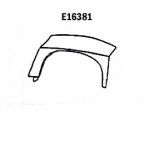 E16381 PANEL-REPAIR-LARGE FLARE-REAR-RIGHT HAND-HAND LAYUP-BLACK-63-67