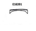 E16391 PANEL-REPAIR-SMALL FLARE-FRONT-RIGHT HAND-PRESS MOLDED-WHITE-63-65