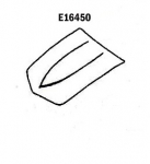 Click Here For Full Product Info E16450 HOOD-SKIN-STANDARD SMALL BLOCK-HAND LAYUP-BLACK-68-72