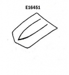 Click Here For Full Product Info E16451 HOOD-SKIN-SMALL BLOCK-PRESS MOLDED-BLACK-68-72