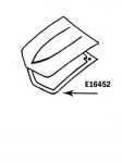 Click Here For Full Product Info E16452 HOOD-INNER-WITH STEEL-HAND LAYUP-BLACK-68-69