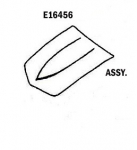Click Here For Full Product Info E16456 HOOD-ASSEMBLY-SMALL BLOCK-PRESS MOLDED-BLACK-68-69