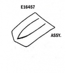 Click Here For Full Product Info E16457 HOOD-ASSEMBLY-SMALL BLOCK-PRESS MOLDED-BLACK-70-72