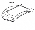 Click Here For Full Product Info E16465 HOOD SURROUND-WITH STEEL-PRESS MOLDED-BLACK-68-72